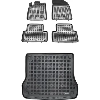 autokoberec Gumová sada autokoberců a rohože do kufru Citroen C5 I 2001-2008 Kombi (bez mřížky)