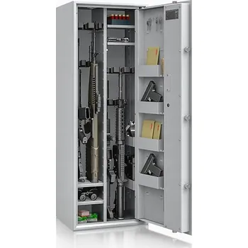 Trezor ISS Trezor na zbraň SIEGEN MAX KOMBI 1254535, 12 kusů, zámek na klíč, třída S1