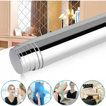 Zrcadlo Samolepicí zrcadlové dlaždice 200x30 cm - Sada