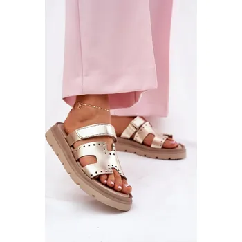 Dámské žabky Žabky s platformou z přírodní kůže – Step in Style, 37 i240_212597_2:37