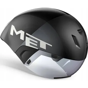 Cyklistická přilba Přilba MET CODATRONCA, černo-stříbrná, velikost M