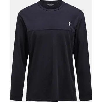 Pánské tričko TRIČKO PEAK PERFORMANCE M TRAIL WOOL BLEND LS BLACK