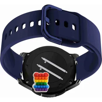 Pouzdro na mobilní telefon Pásek Řemínek pro Realme Watch S2, Silikon, tmavě modrá smyčka, nastavitelný