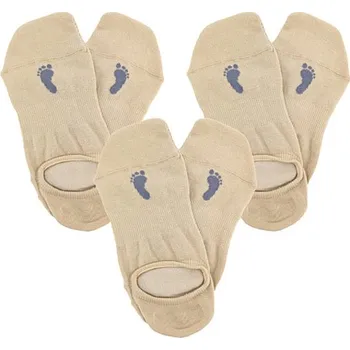 Dámské ponožky VoXX® Barefoot sneaker Nízké sportovní ponožky - 3 páry BM000004120500100033 béžová 39-42 (26-28)