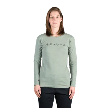 Dámské tričko Northfinder Dámské tričko z organické slub bavlny ELIANNA, zelená, XS