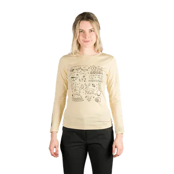 Dámské oblečení Northfinder Dámské tričko z organické bavlny RIYA, bílá,