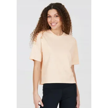 Dámské tričko na jógu Athlecia London Oversized - pudrová růžová, velikost 40