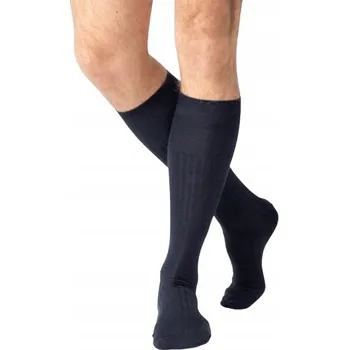 Pánské ponožky DLOUHÉ PÁNSKÉ BAVLNĚNÉ PONOŽKY TMAVĚ MODRÉ