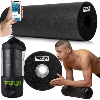 Pěnový válec VELKÝ Masážní Válec na Záda FIZYO Rehabilitační Pěnový EPP Hladký 45x15cm