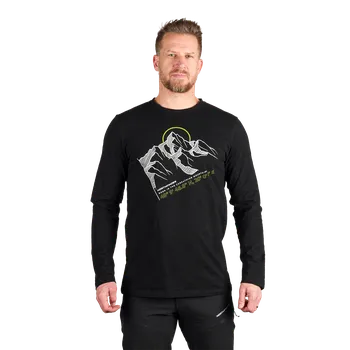 Pánské tričko Northfinder Pánské tričko z organické slub bavlny DARU, černá, M