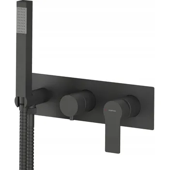 Vodovodní baterie Sapho PAX podomítková sprchová baterie 3 funkce černá matná - XA53/15