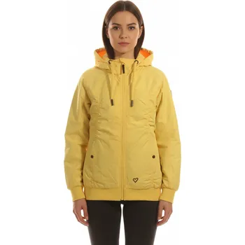 Dámské oblečení Dámská Jarní Bunda Žlutá Alife And Kickin Vel. S