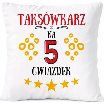 Polštář Dárek Polštář s motivem stavebního dělníka s potiskem , bílý PoliDraw