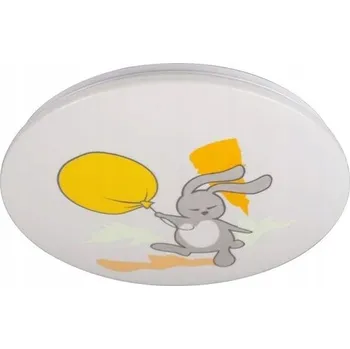 Dětská LED stropní Stropní Svítidlo , bílý králík s balónkem, kulatý 38 cm, Rabalux