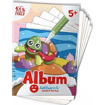 kreativní sada Výtvarná hračka Sabbiarelli Album Pískové omalovánky Mořská zvířata 5+