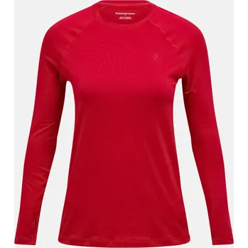 Dámské tričko TERMO PRÁDLO PEAK PERFORMANCE W SPIRIT CREW TECH BURGUNDY