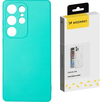 Pouzdro na mobilní telefon Silikonový kryt Wozinsky pro Samsung Galaxy S24 FE - mátově modrý