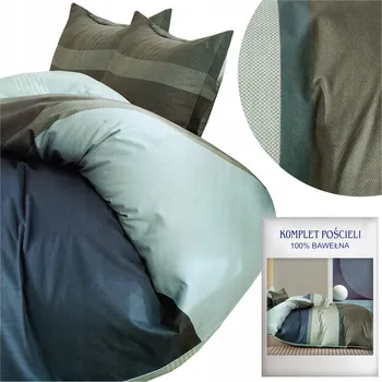 Povlečení Povlečení 160x200 3dílné Bavlněný satén Aida Sada 2x Povlak na polštář