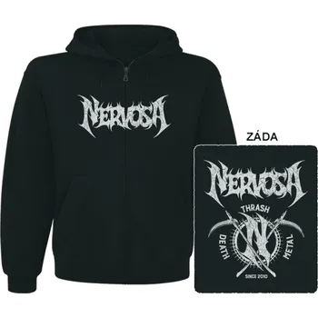 Pánská mikina Nervosa - mikina s kapucí a zipem 1