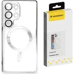 Wozinsky galvanicky potažený kryt s Magsafe pro Samsung Galaxy S25 - stříbrný
