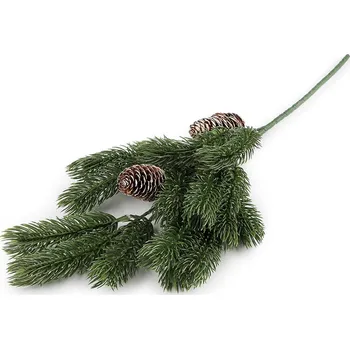 umělá květina Umělý smrk s šiškami větší - Pouze prodejny - VÝPRODEJ