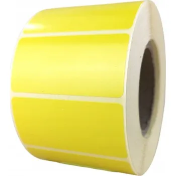 Samolepící etiketa 50x25 samolepící etikety samolepky 1000 žluté