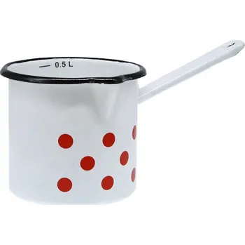 Hrnec Rendlík hrnec smaltovaný 0,6 L s odměrkou CZ