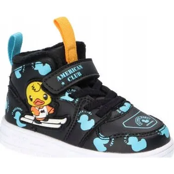 Dívčí zimní obuv DĚTSKÉ TRAPERKY AMERICAN CLUB ZATEPLENÉ BOTY ZIMNÍ BOTY NA SUCHÝ ZIP R 25
