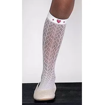 Dámské punčochy Dívčí podkolenky Helenka 20 den - bílá