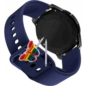 Pouzdro na mobilní telefon Pásek Řemínek pro Hama Fit Watch 5010, Silikon, tmavě modrá smyčka, nastavitelný