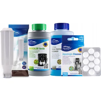 Příprava kávy Zestaw Krups – filtr AL-TES46, Latteo 250 ml, Verde 250 ml, Cleaneo 10 Ks