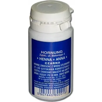 Přípravek na oči Henna na obočí Hornung černá