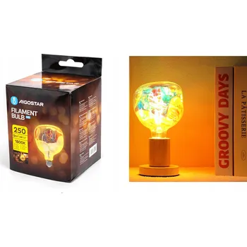 Žárovka DEKORATIVNÍ LED ŽÁROVKA E27 G125 4W TEPLÁ BARVA