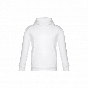 Chlapecká mikina THC PHOENIX KIDS WH. Dětská unisex mikina s kapucí 110 Chest, 290 x 200 Transfer, 1 barva