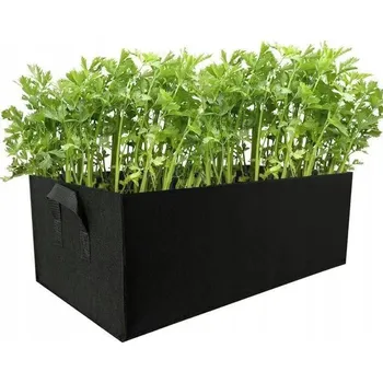 Květináč ZELENINOVÁ ZAHRADA BYLINKOVÝ ZÁHON PAŘENIŠTĚ KVĚTINÁČ KVĚTINÁČ PLSTENÝ PLST BALKON 100x60x20