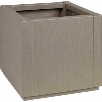 Truhlík OMAXI Zahradní pěstebník Šedá 36 x 36 x 35 cm Polypropylen 520951