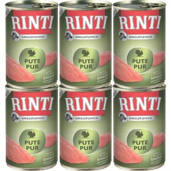 Krmivo pro psa Rinti | Sensible Pur MONO | Krmivo pro dospělé psy s alergií Krůta 6x400g