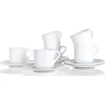 Šálek SADA ŠÁLKŮ 6+6 Bormioli Rocco Ebro bílý 235 ml