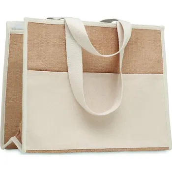 Chladící taška z plátna a juty 5 bez potisku bez potisku