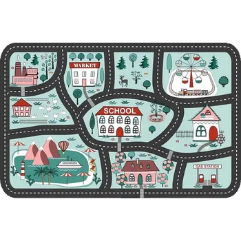 Koberec MĚKKÝ KOBEREC - PODLOŽKA MĚSTO ULICE - 100x150CM