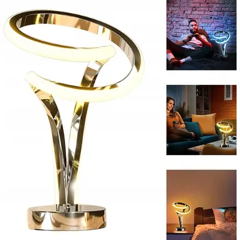 Lampička SPIRALNA LAMPA LED RGB DOTYKOVÁ, 6 BAREV, DO LOŽNICE NEBO OBÝVACÍHO POKOJE