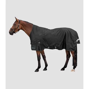 Deka pro koně Zimní výběhová deka se zvýšeným krkem Waldhausen ARCTIC - 200g, černá, 165 cm