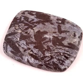 Přírodní kámen Kabošon Hornblende č.6360 (31x25x5mm)