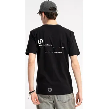 Chlapecké tričko Reporter Young | Chlapecké černé tričko s potiskem „ILLUSIVE“ - Barva ČERNÁ, Velikost 164 253-0440B-12-100-1