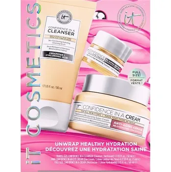 Kosmetická sada it-Cosmetics Pece-o-oblicej Hydratujici-peceUnwrap Healthy Hydration Set Confidence in a Cream 60 ml + an Eye 5 Cleanser 20 1 Stk. (1&nbsp;625,00 Kč / 1 ks.)