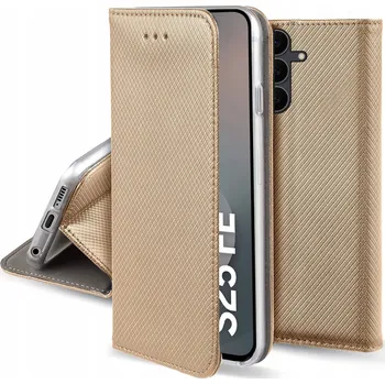 Pouzdro na mobilní telefon Flipové pouzdro Hero Case pro Samsung Galaxy S25 FE zlaté