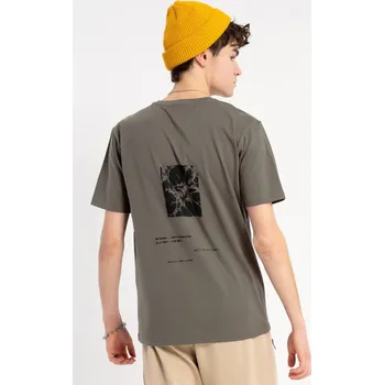 Chlapecké tričko Reporter Young | Chlapecké khaki tričko s potiskem „SOLVED PROBLEM“ na zádech - Barva KHAKI, Velikost 158 253-0440B-16-540-1