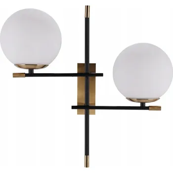 Nástěnné svítidlo Nástěnná lampa Italux bílá, černá, zlatá E14 5 W