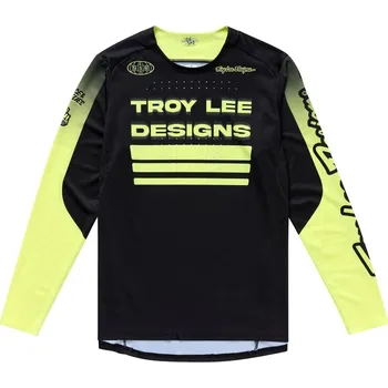 cyklistický dres TLD DRES S DLOUHÝM RUKÁVEM SPRINT SEGMENT BLACK (32377301) S