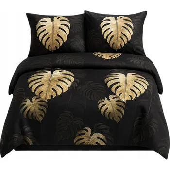 Povlečení Povlečení Sada Povlečení z bavlněného saténu 160x200 + 2 povlaky na polštáře 70x80